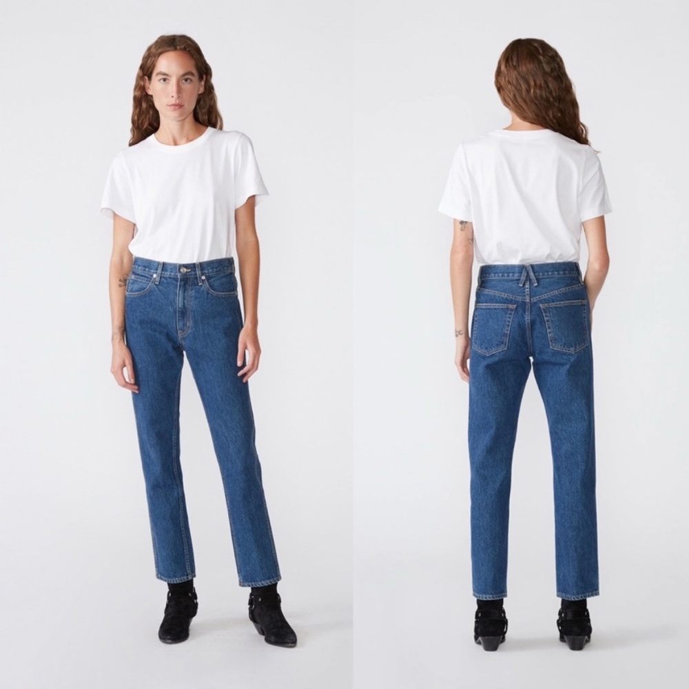 SLVRLAKE | Virginia Slim High Rise Dark Wash Jean 25 NEW